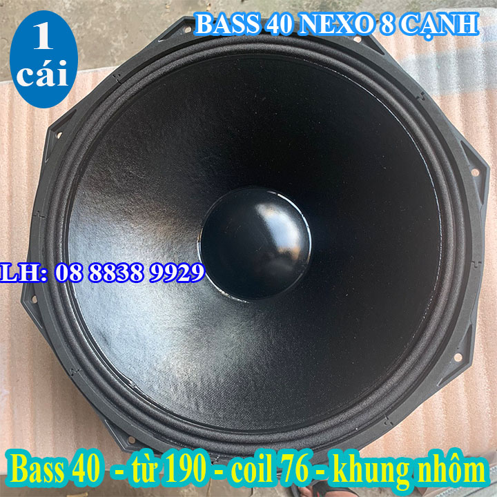 CỦ BASS 40 NEXO TỪ 190 COIL 76 HÀNG NHẬP CAO CẤP - GIÁ 1 LOA