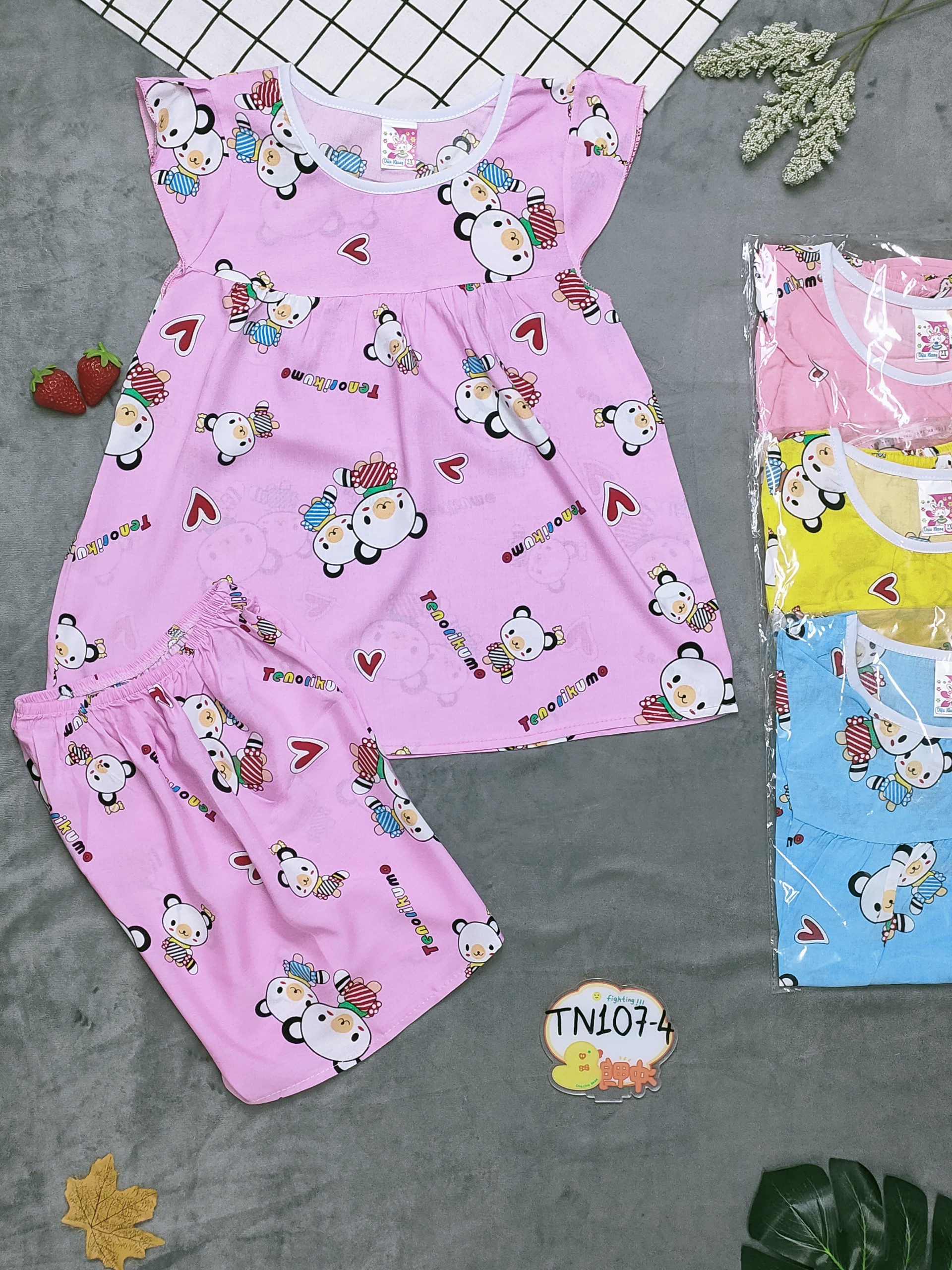 Bộ tole tay cánh tiên bé gái