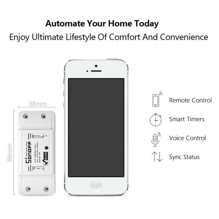 Công tắc thông minh điều khiển từ xa qua mạng wifi sonoff basic