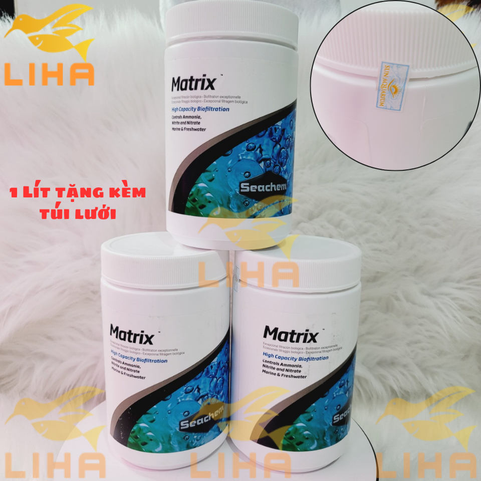 [TEM SICAVI] Seachem Matrix 1 Lít - Vật Liệu Lọc Cao Cấp Cho Bể Cá