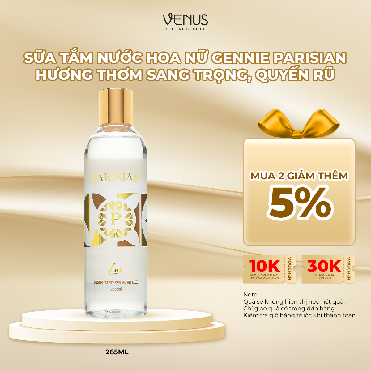 Sữa tắm nước hoa Nữ Parisian 265ml