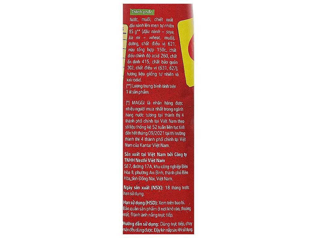 Nước Tương Đậm Đặc Maggi 700ml