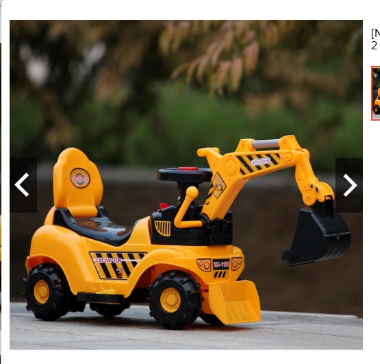 Xe cẩu điện chân ga cho bé full đồ