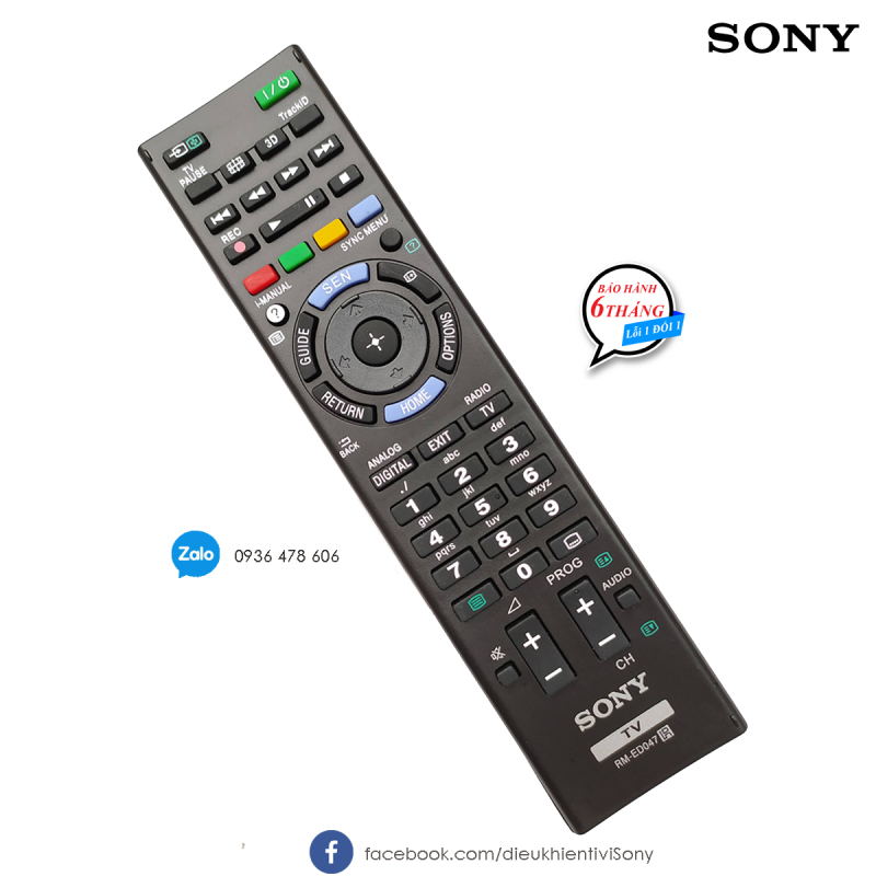 Bảng giá Điều khiển tivi Sony Bravia RM-ED047 chính hãng