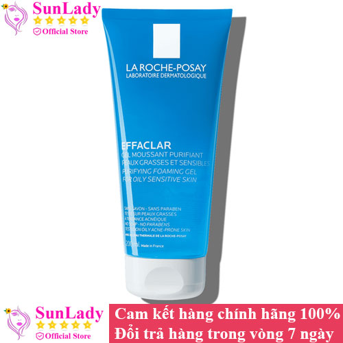 Sữa rửa mặt  cho da dầu mụn Nhạy Cảm La Roche Posay Effaclar Chính hãng - Gel rửa mặt cho da dầu mụn Laroch posay - Sữa rửa mặt ngừa mụn cho da dầu Laroche-Posay