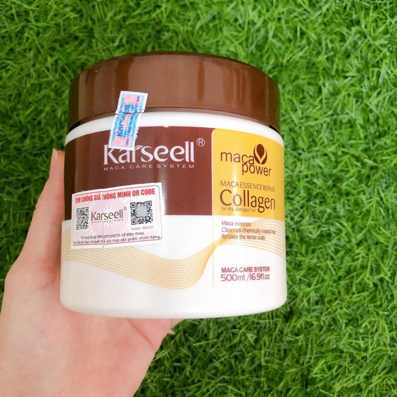 Dầu hấp ủ tóc siêu mượt Karseell Maca Essence Repair Collagen (dạng hũ) 500ml giá rẻ