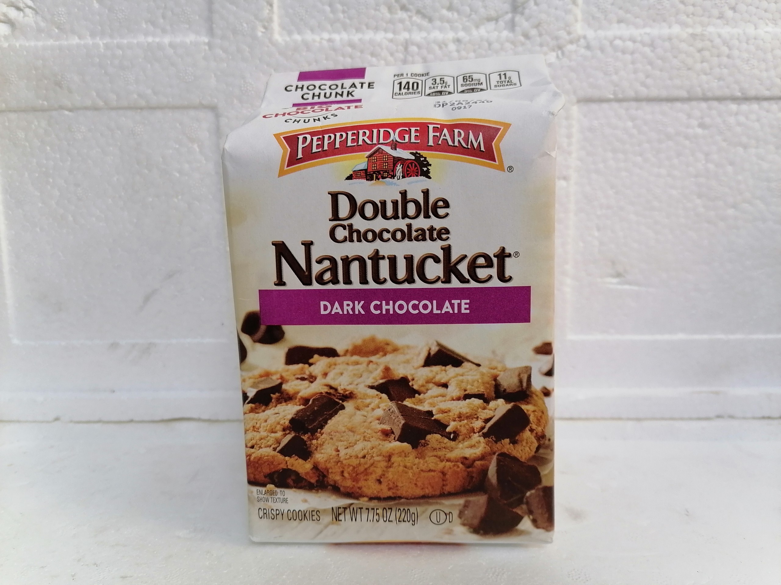 220g Nantucket Bánh quy sô cô la đen USA PEPPERIDGE FARM Dark Chocolate