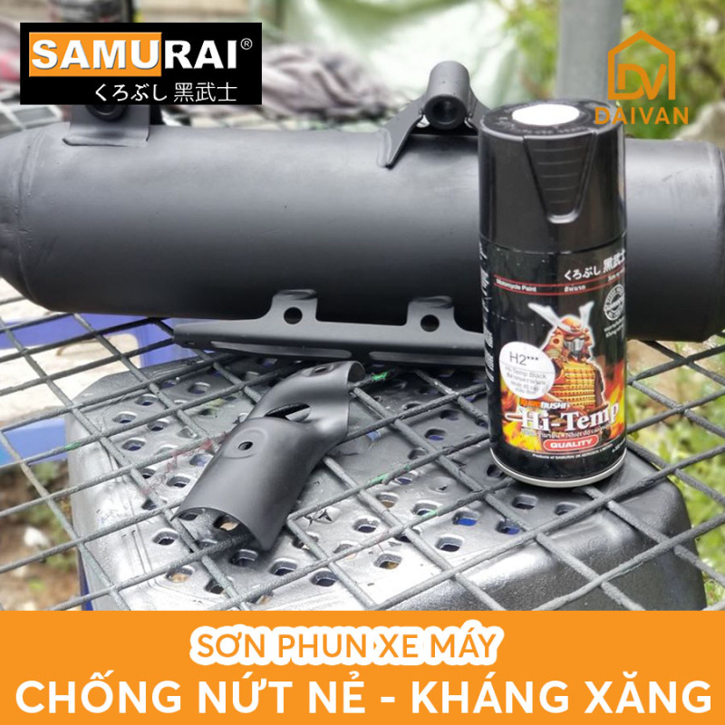 Sơn Samurai chịu nhiệt H2 màu đen nhám