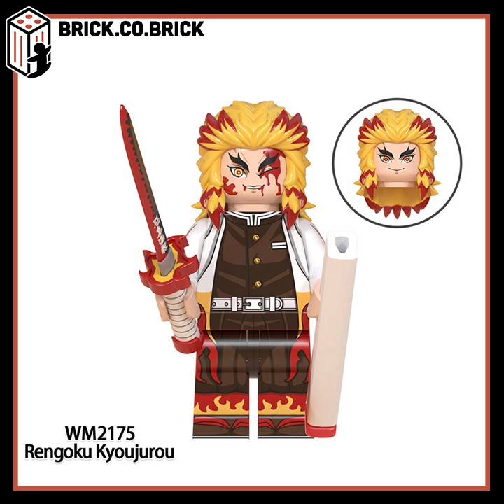 Demon Slayer Đồ Chơi Lắp Ráp Mô Hình Minifigure Kimetsu No Yaiba Anime Thanh Gươm Diệt Quỷ MỚI NHẤT WM6116