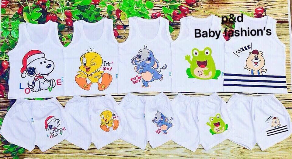 Set 5 bộ sát nách chíp + đùi bé trai/gái 4-14kg(2 mẫu)