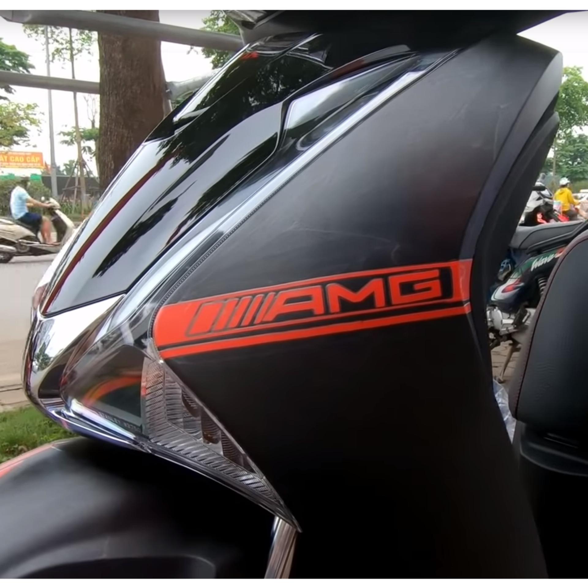 Bộ Tem chỉ AMG ĐỎ - ĐEN dán xe honda SH OX413