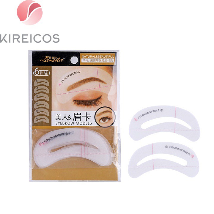 Combo 6 khuôn vẽ chân mày lameila a0184