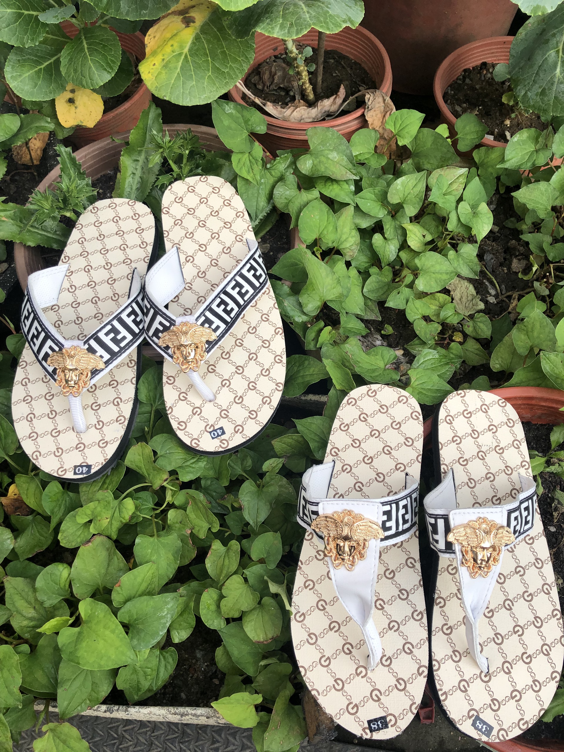 Combo dép sandal cặp đôi nam nữ GG