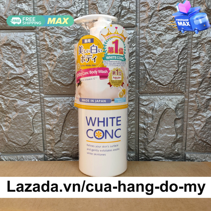 Sữa tắm trắng da White Conc Body Wash 600ml của Nhật - Marna White Conc Body Shampoo C II