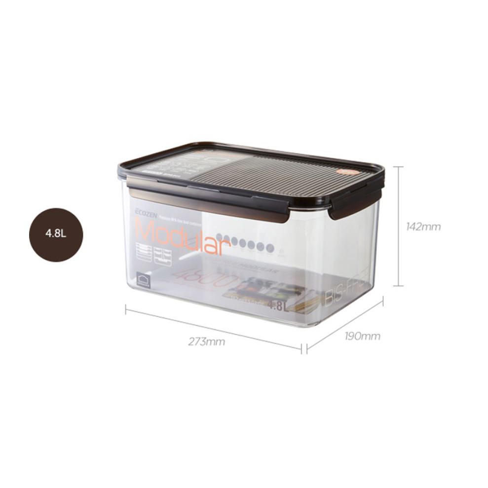 Hộp nhựa bảo quản Lock&Lock Bisfree Modular an toàn kín hơi dễ dàng xếp chồng LBF40