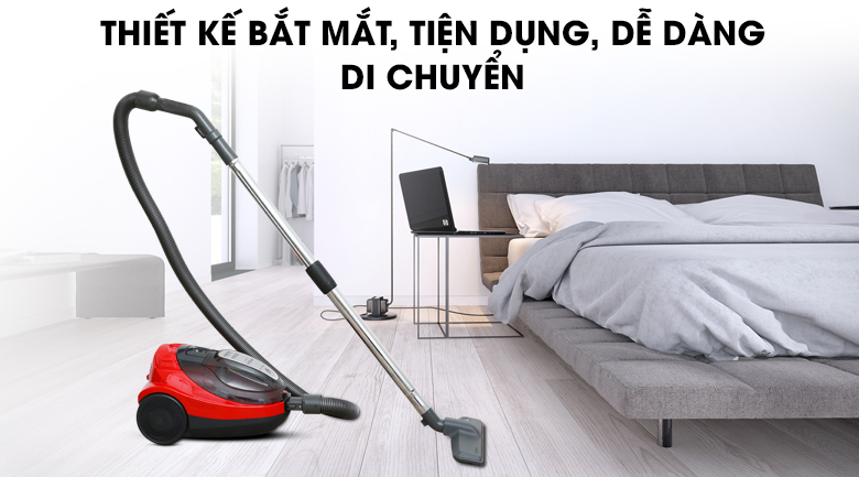 Máy hút bụi Hitachi CV-SF20 màu đỏ - [Hàng chính hãng] [Gian hàng uy tín]