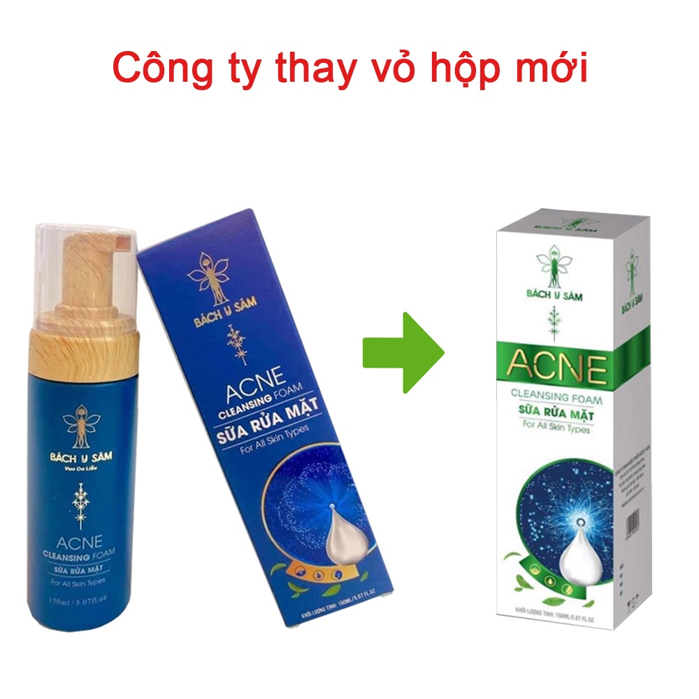 Sữa Rửa Mặt Bách Y Sâm DA DẦU MỤN Sạch Sâu Tạo Bọt 150ml