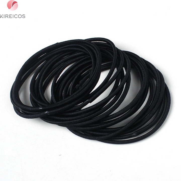 [HCM]Set 18 Dây Cột Tóc Buộc Tóc Trơn Mỏng Nhiều Màu - kireicos