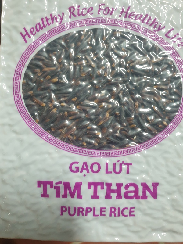 Gạo lứt tím than Ông Thọ túi 1kg