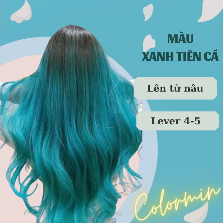 Thuốc Nhuộm Tóc Màu XANH TIÊN CÁ Kèm OXI | Colormin