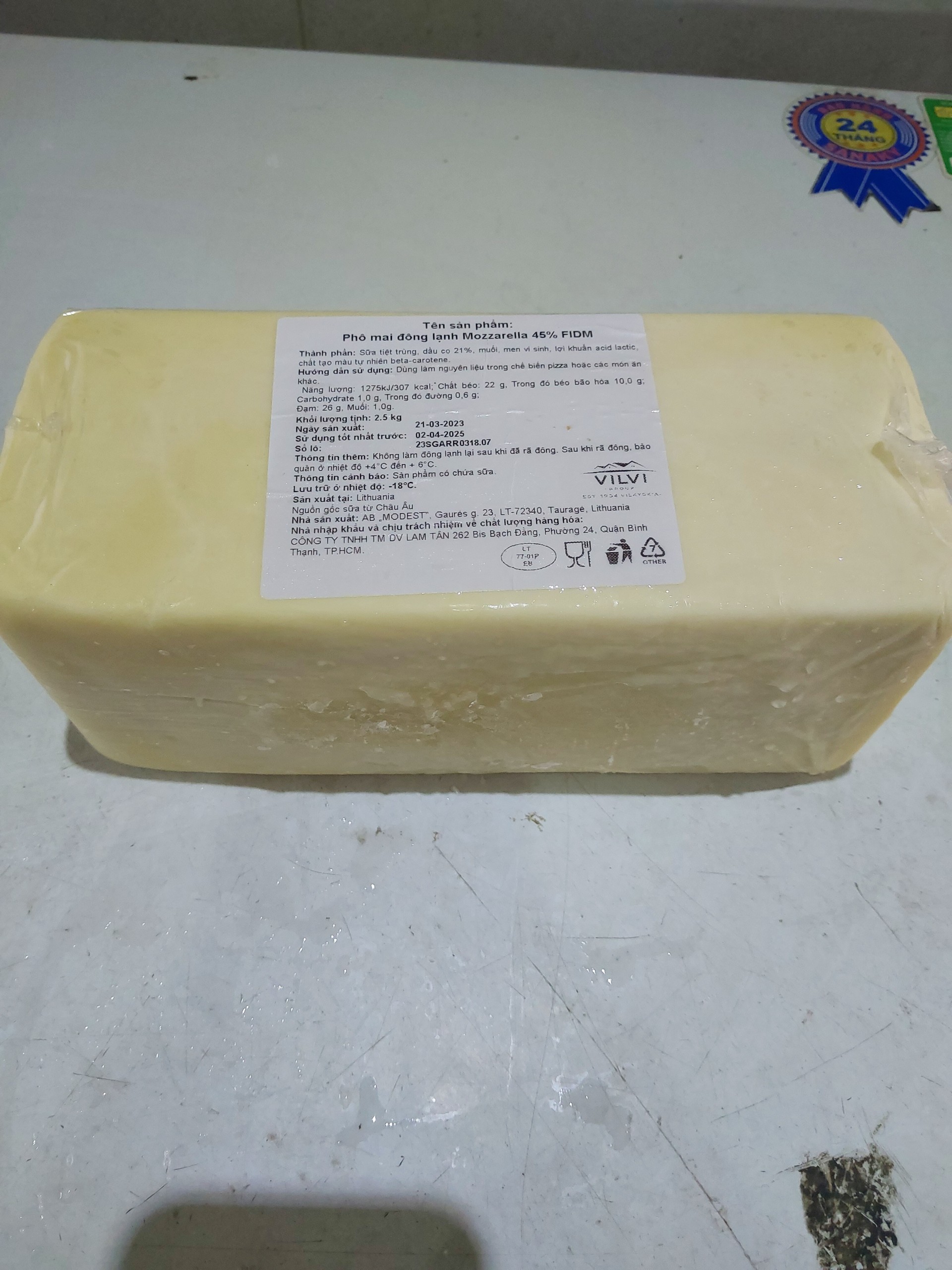 100g phô mai mozarella  (KHÔNG GIAO CÁC TỈNH MIỀN BẮC VÀ BẮC TRUNG BỘ)