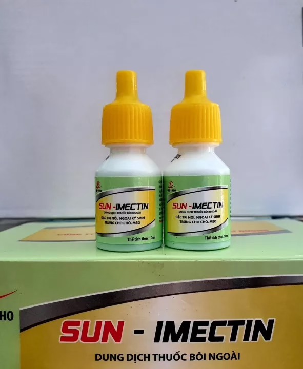 Nhỏ gáy trị ve rận Sun - mectin