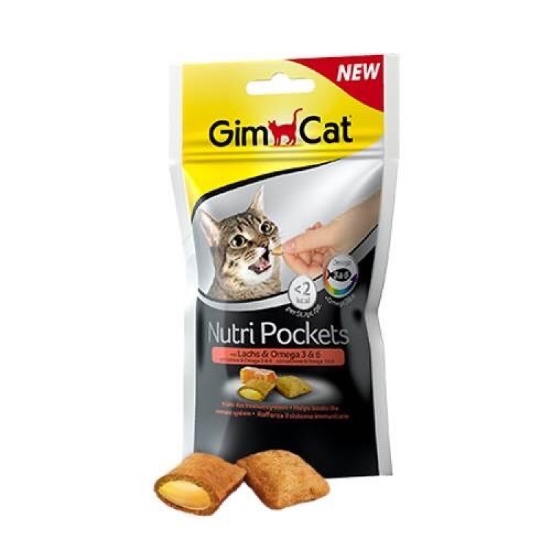 GIMCAT- SNACK GIÒN CÓ NHÂN CHO MÈO CÓ 5 VỊ