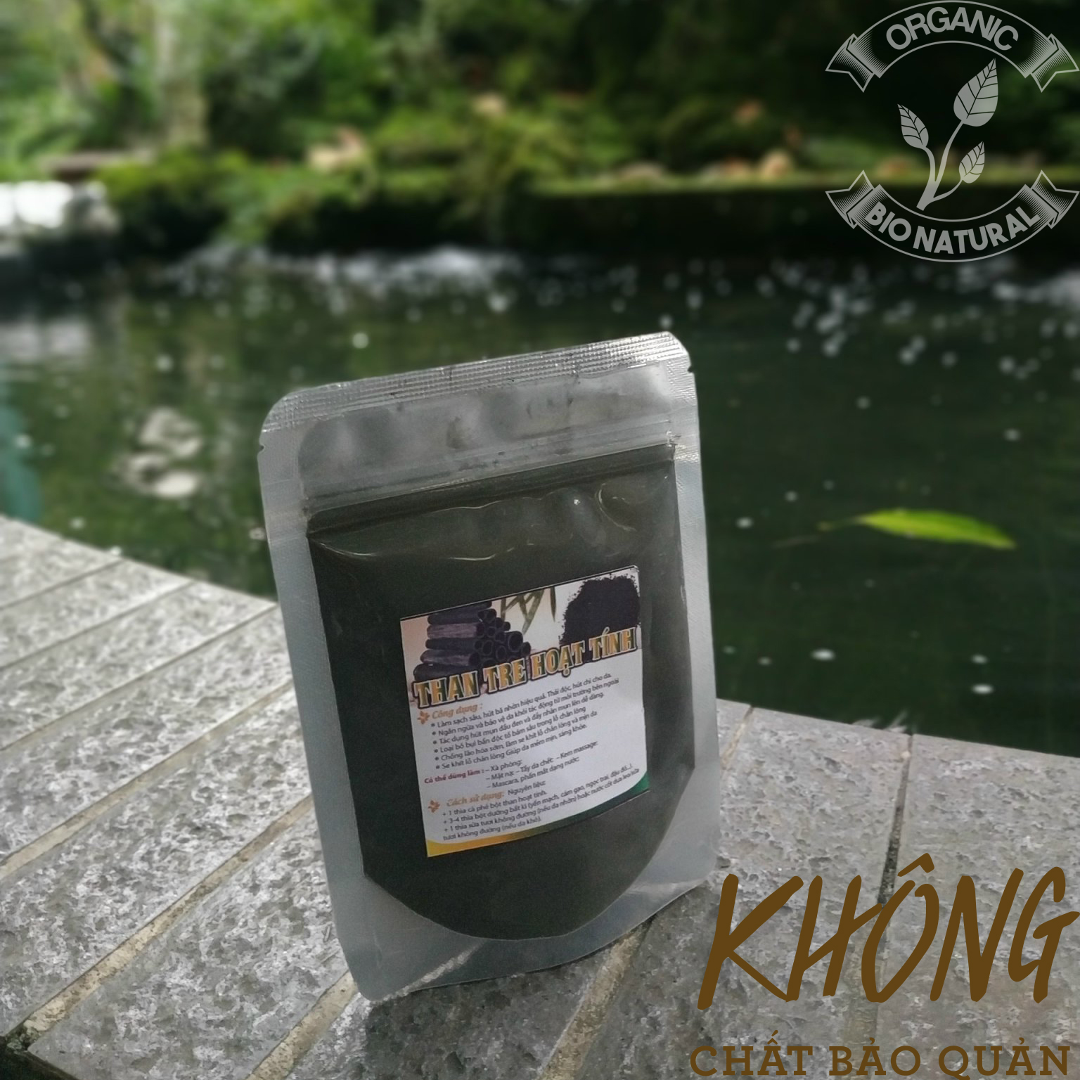 [HCM][BIONATURALVN] Bột đắp mặt nạ Than Tre Hoạt Tính HANDMADE 50gr