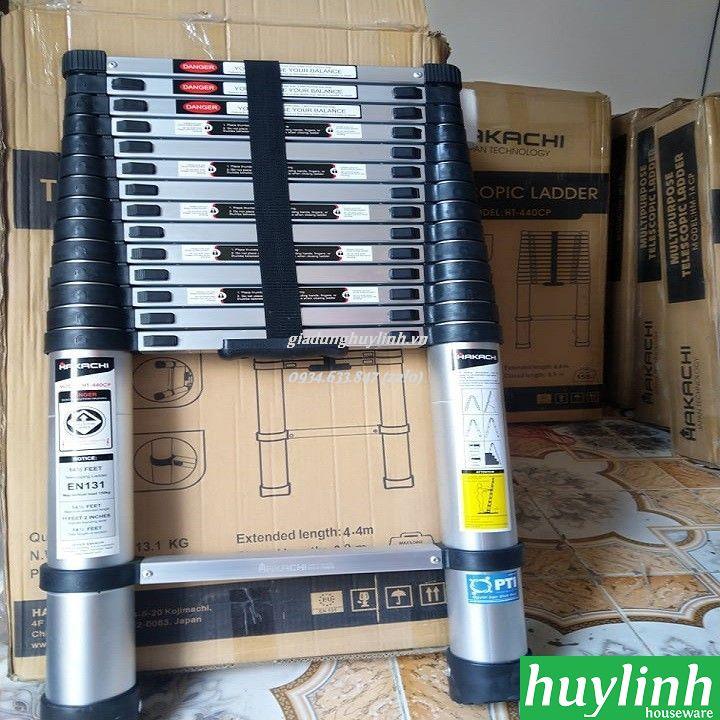 [HCM]Thang nhôm rút đơn Hakachi HT-410CP - 4.1 mét