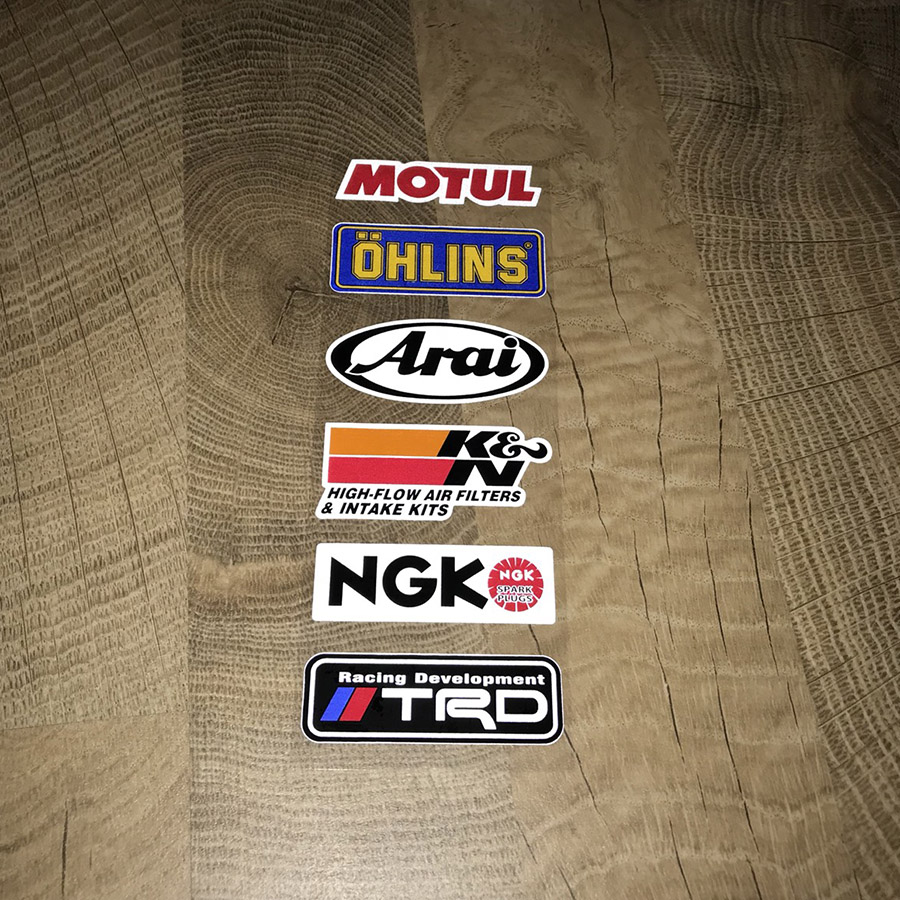 Tem Dán Xe Máy , Logo , Có Viền Phản Quang [ 1 Bộ ]