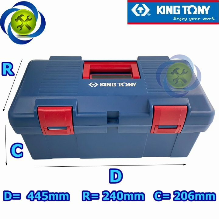 Thùng đồ nghề nhựa kingtony 87407 kích thước 445x240x206mm