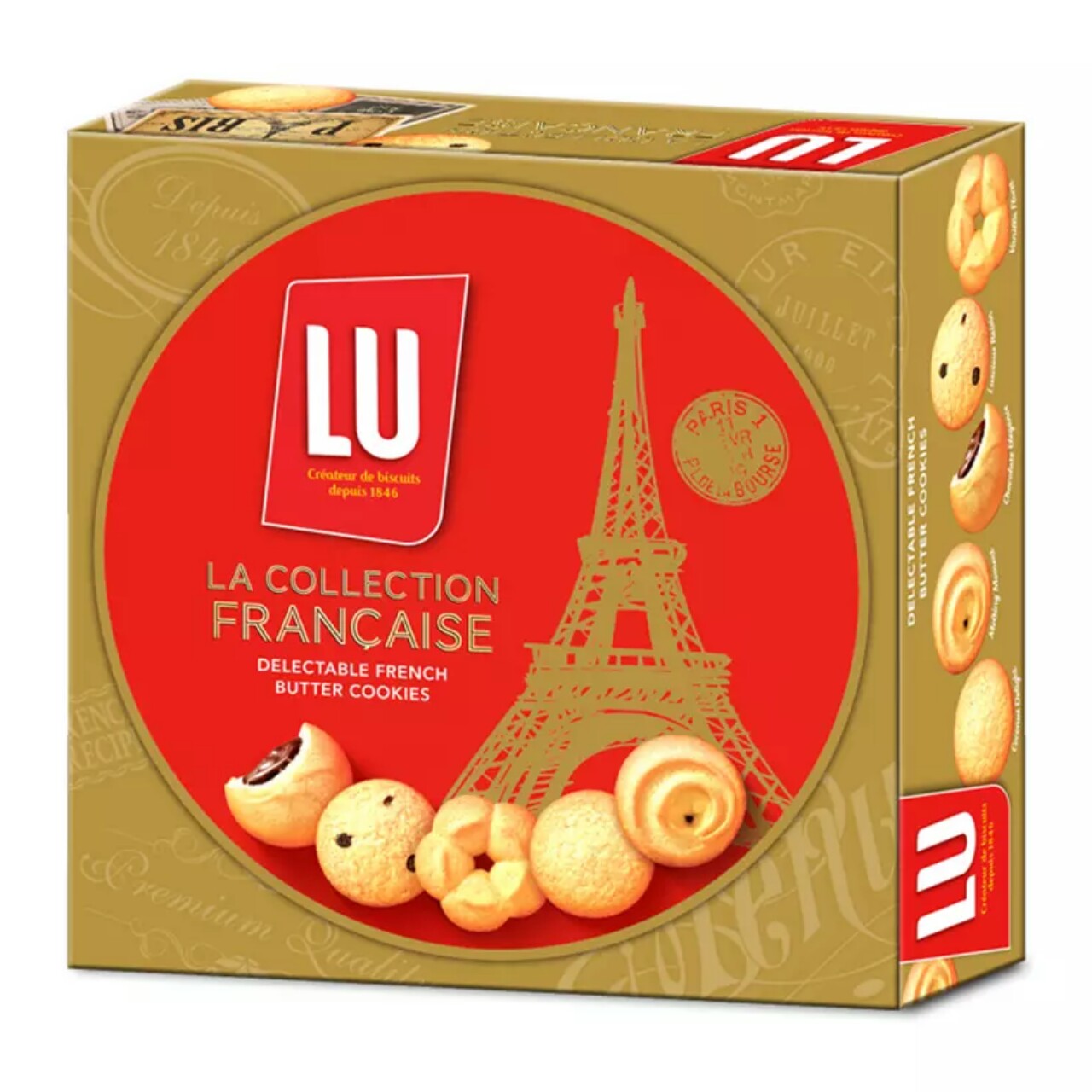 Bánh tết - Bánh quy bơ LU hộp thiếc công thức Pháp 540g