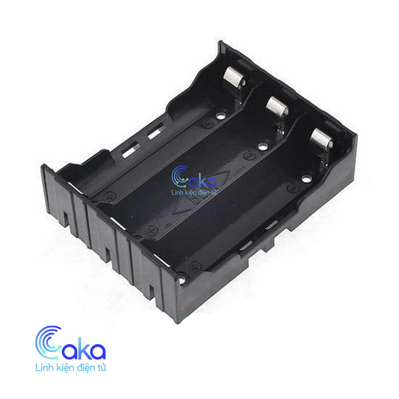 Đế pin 18650 3 cell có chân hàn PCB. Hộp gắn pin 18650 hàn mạch