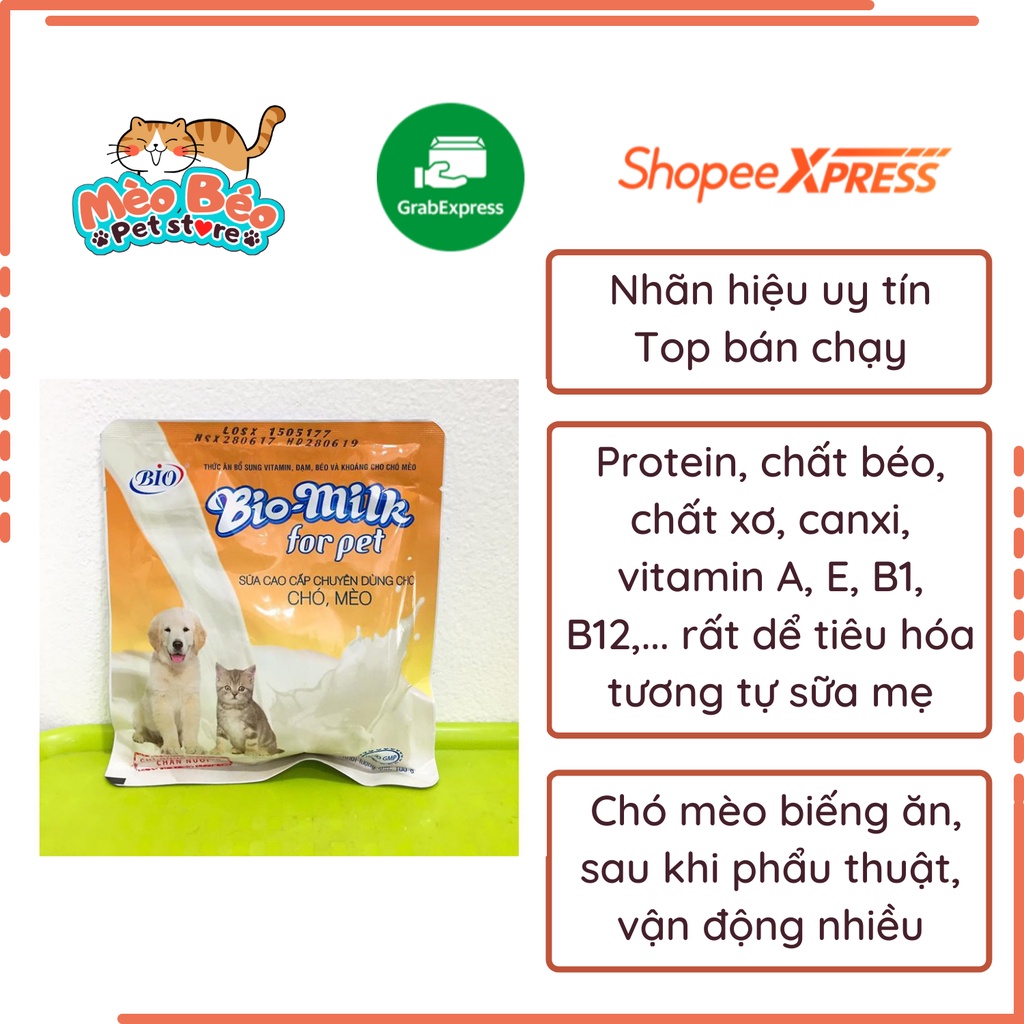 Sữa cho chó mèo Bio Milk for pet (100g)