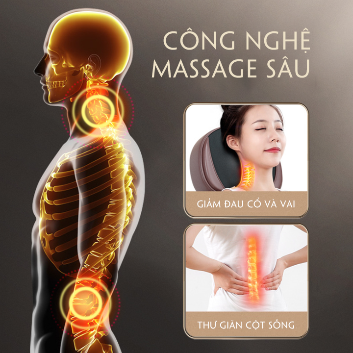 Ghế massage toàn thân cao cấp - Ghế mát xa đa năng hồng ngoại tại nhà vật liệu cao cấp sử dụng con lăn 3D, mát xa 5 vùng độc lập