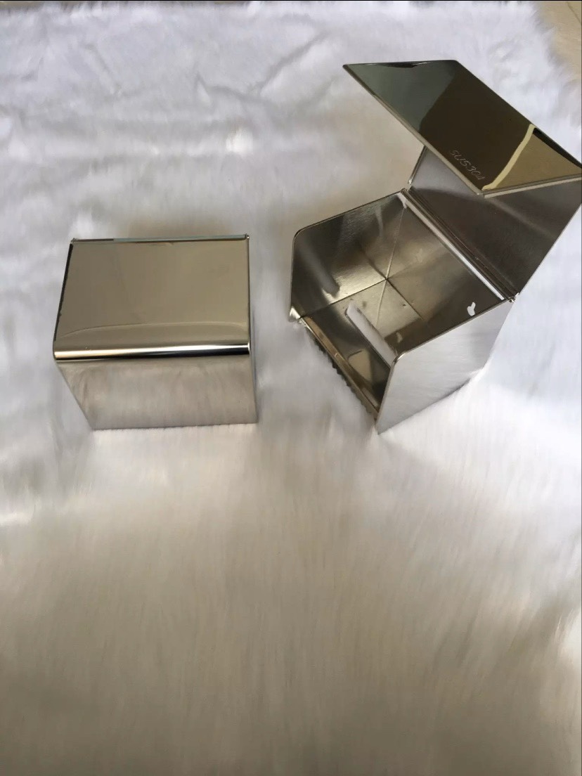 Hộp Đựng Khăn Giấy Vuông Inox304 Cao Cấp