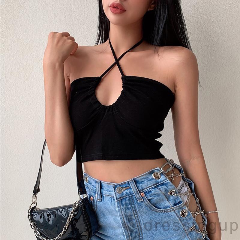 Áo Croptop Ống Khoen Ngực A5140