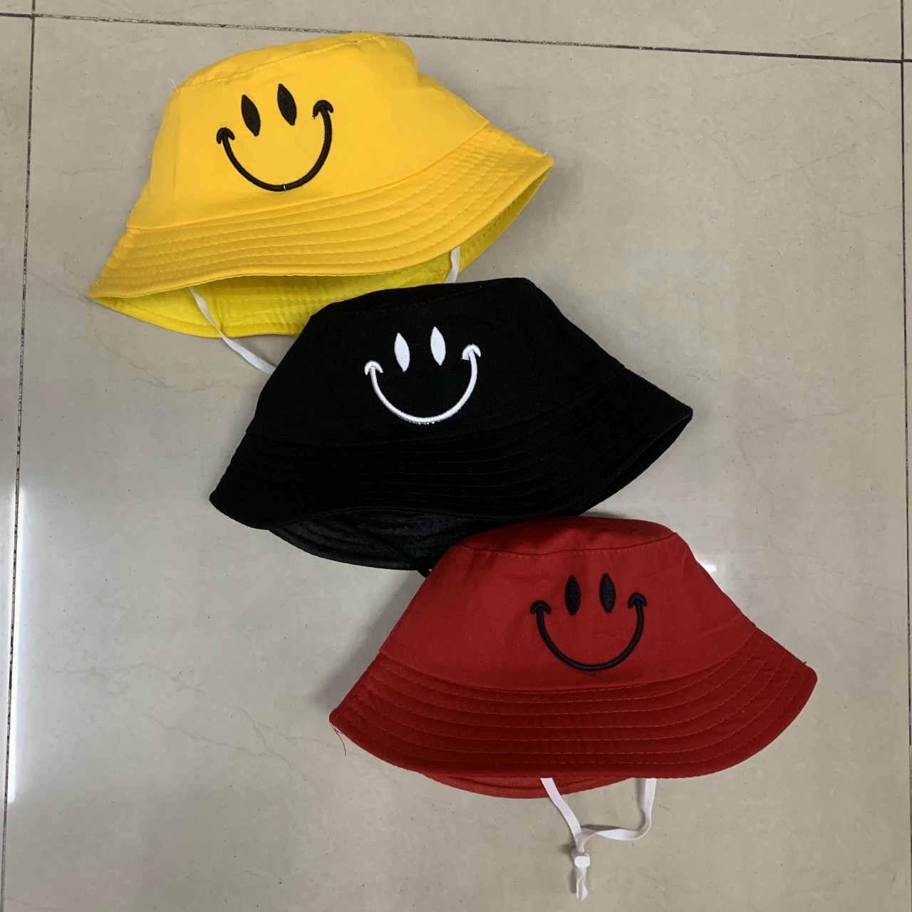 Nón / Mũ Bucket mặt cười cho bé dễ thương