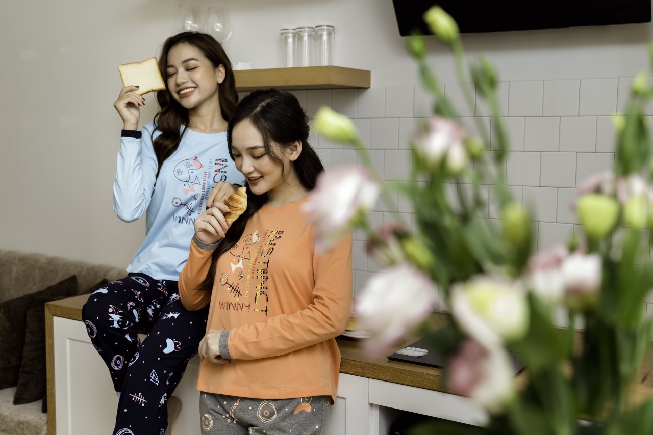 [WINNY]  21584 BỘ COTTON DÀI TAY QUẦN DÀI