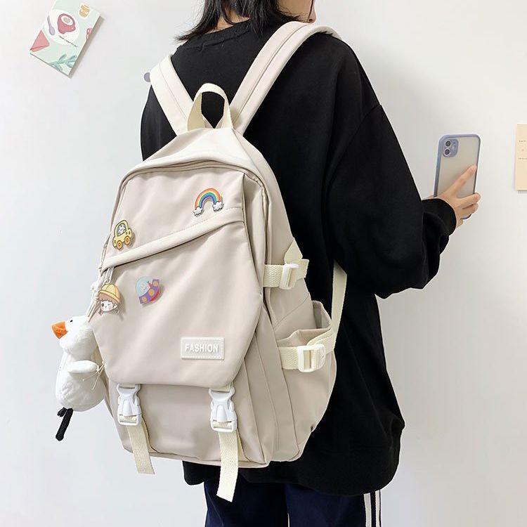 Balo ulzzang cao cấp chống nước Chen&Hao ( kèm sticker cài ) ULZZ09