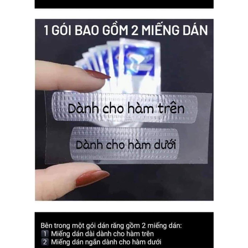 Miếng dán trắng răng Crest 3D Professional White levels 12 whiter (LẺ MIẾNG)