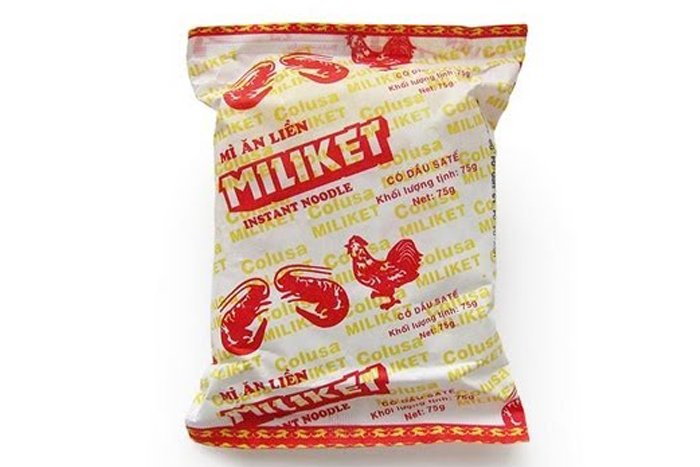 Mì giấy miliket 2 con tôm sa tế date mới 1 gói