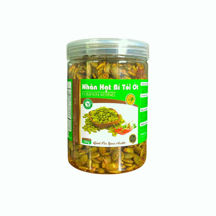 NHÂN HẠT BÍ XANH RANG TỎI ỚT TÂN LỘC PHÁT HŨ 500G