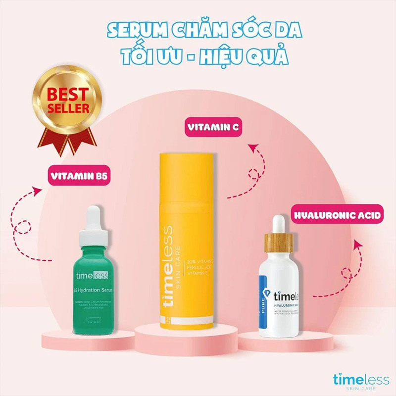 Tinh Chất Làm Dịu, Phục Hồi Da Timeless Vitamin B5 Serum 30ml