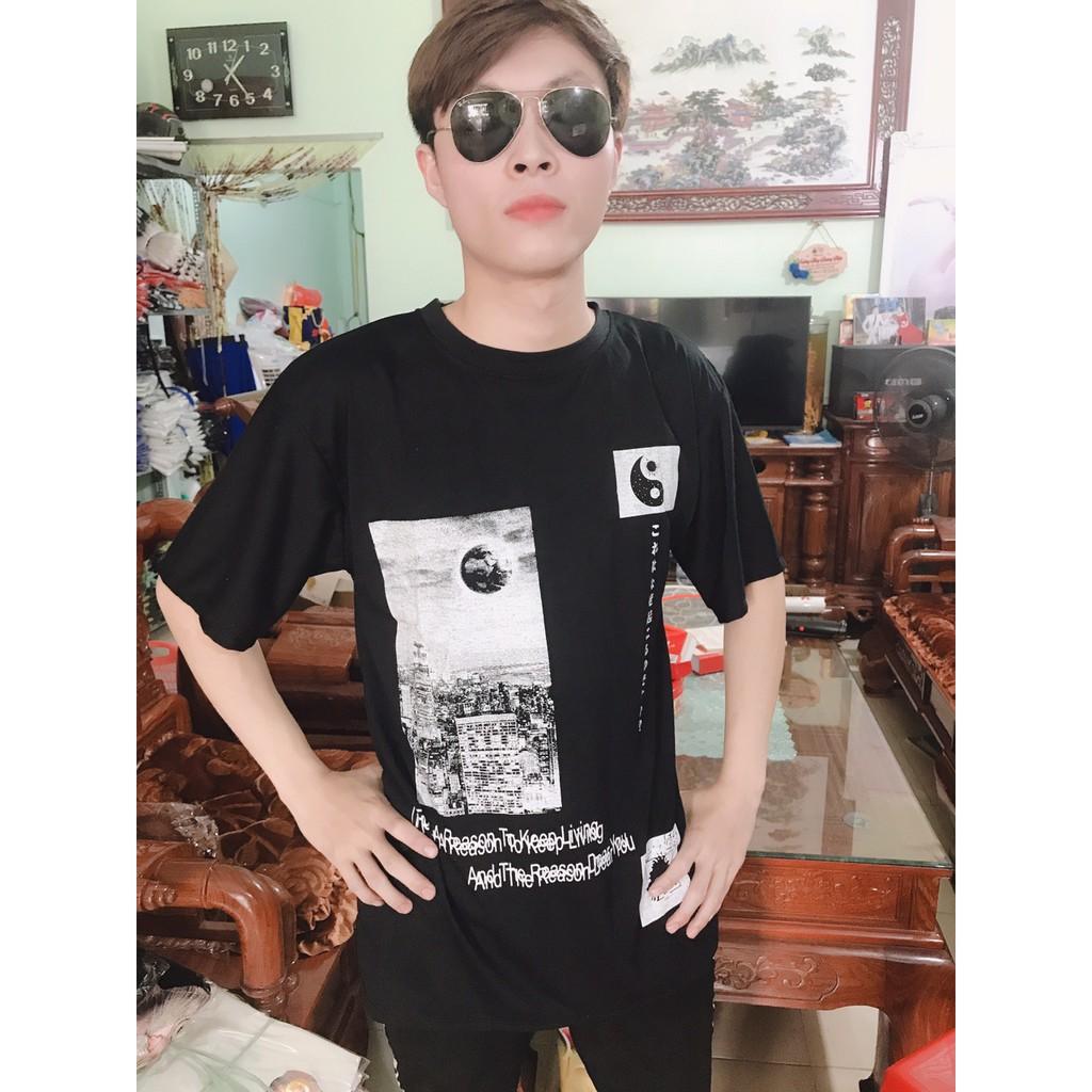 Áo Thun Tay Lỡ Tháp Bát Quái Unisex MVA0419