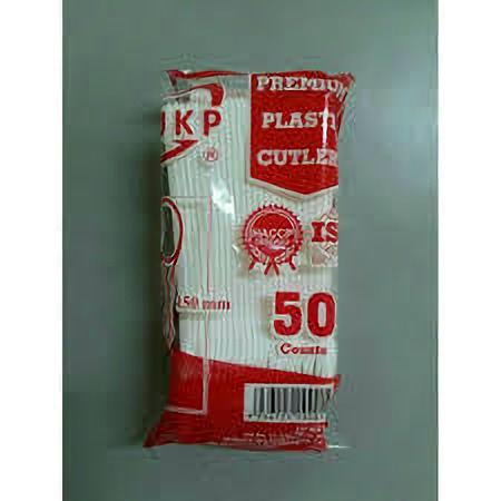 Set 50 Muỗng Nhựa Uy Kiệt PP (Cao Cấp cho Trà Sữa, Quán Ăn dùng 1 lần)
