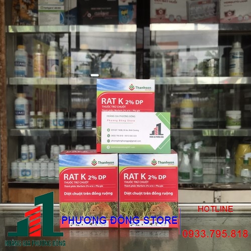 Thuốc diệt chuột dạng bột Rat K 2% DP - gói 10g