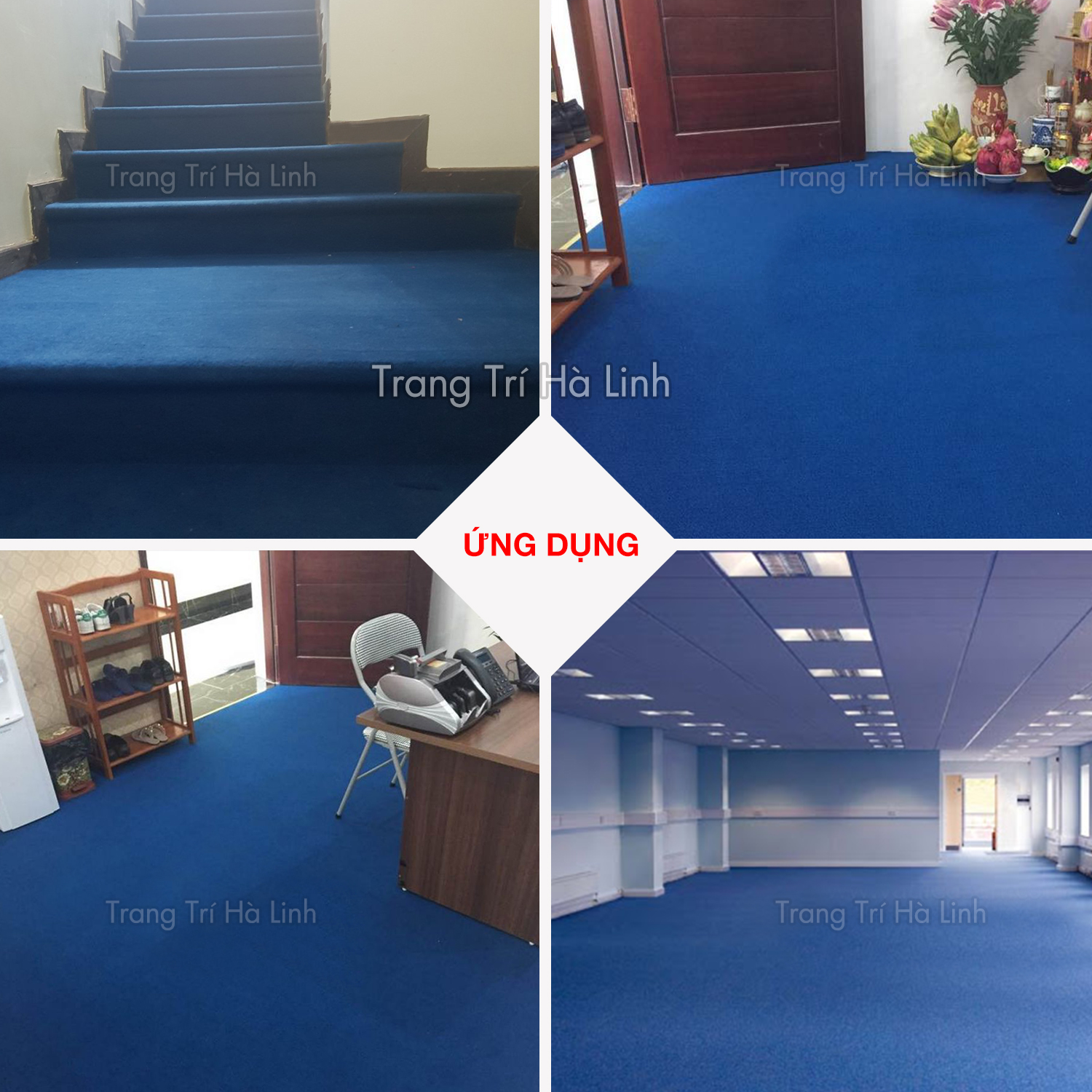 Thảm nỉ cuộn trải lót nền, thảm trải sàn nhà, phòng ngủ, phòng khách nhiều màu đẹp giá rẻ dày 3mm - Trang Trí Hà Linh