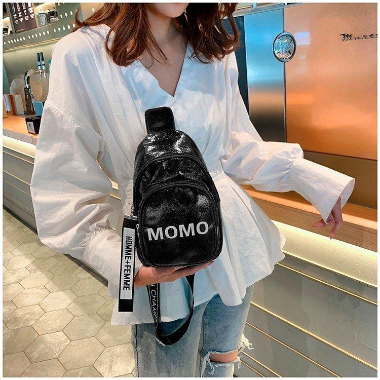 Túi đeo chéo nữ momo da cao cấp thời trang Hàn Quốc