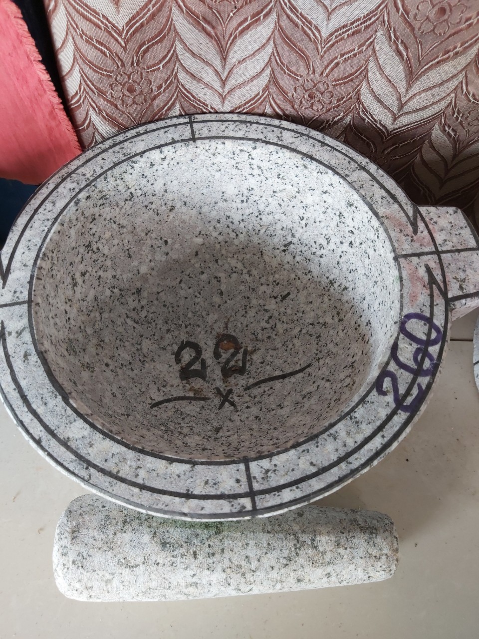Cối đá đường kính 22cm